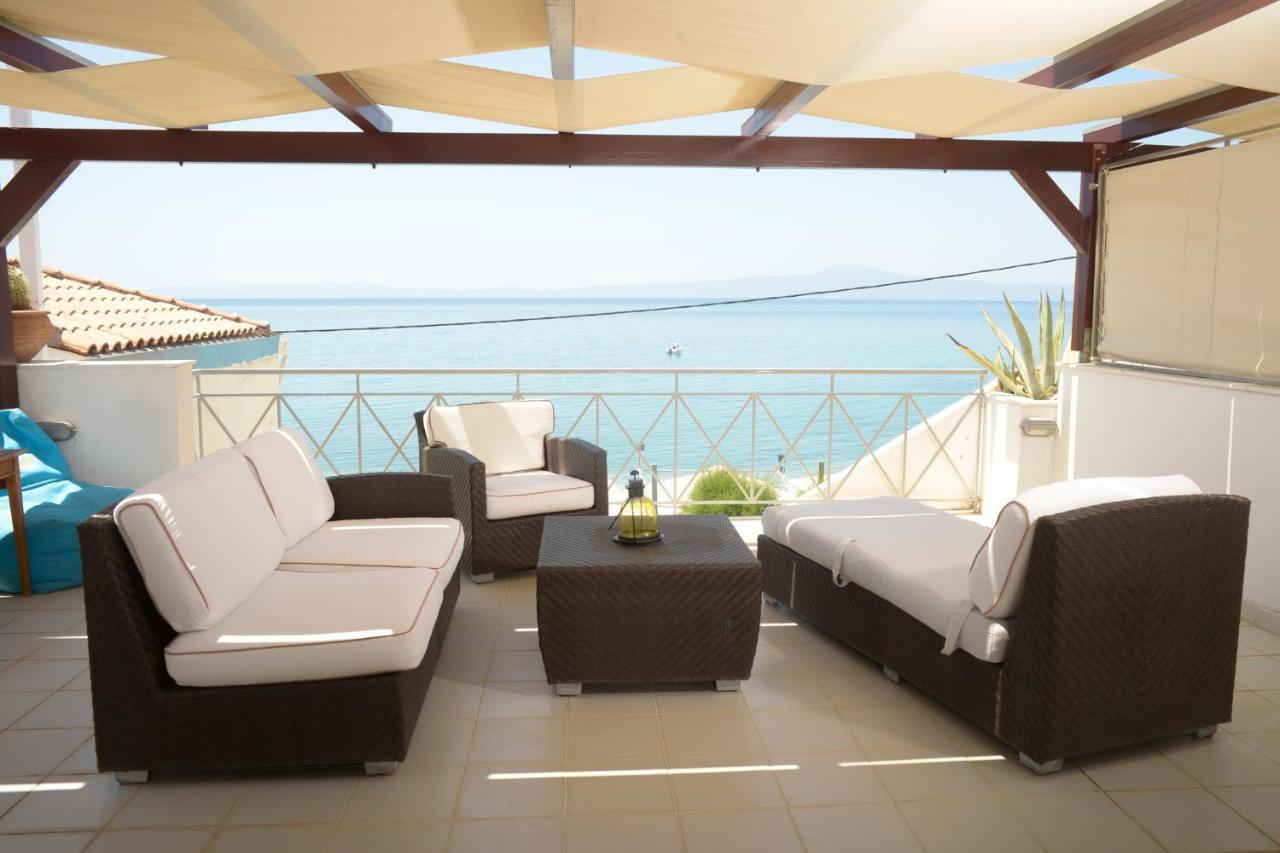 Апартаменты Agali 2 Superior Mezonet Front Of The Sea Акрогиали Экстерьер фото