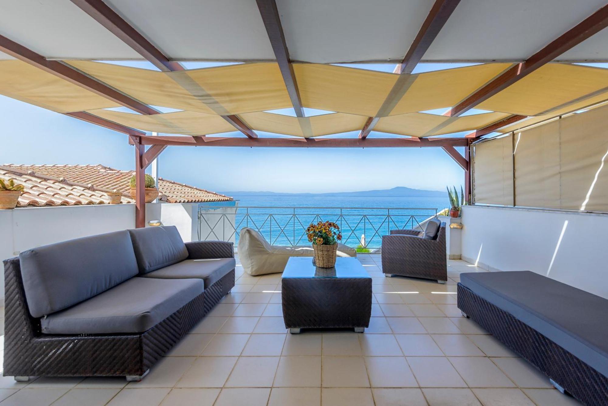 Апартаменты Agali 2 Superior Mezonet Front Of The Sea Акрогиали Экстерьер фото
